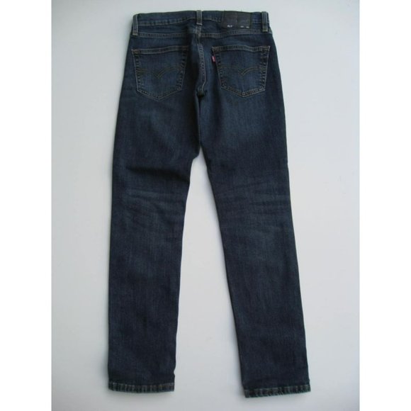 Levi's 511 Zip Fly Slim Fit Dark Blue Jeans 29x32 - Picture 3 of 4